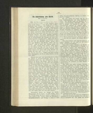Die Auferstehung Jesu Christi.