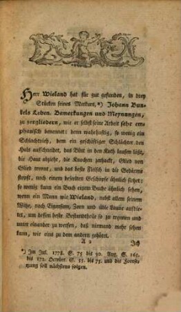 Ein paar Worte betreffend Johann Bunkel und Christoph Martin Wieland