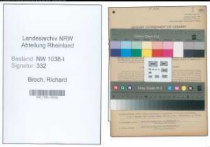 Entnazifizierung Richard Broch , geb. 04.05.1905 (Polizei)