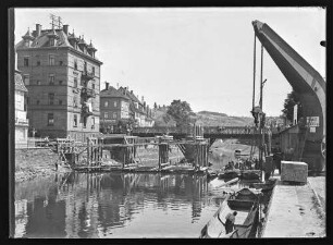 Bau der Tauberbrücke