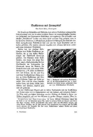Backformen und Formgebäck