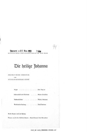 Die heilige Johanna