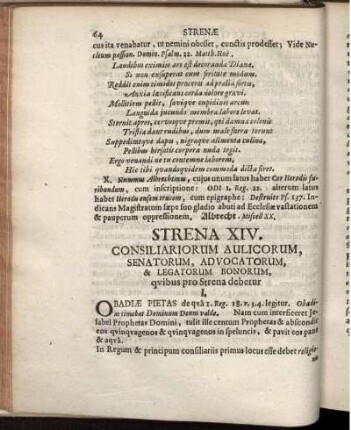 Strena XIV. Consiliariorum Aulicorum