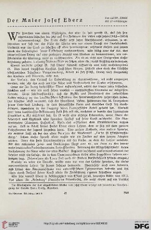 12.1920: Der Maler Josef Eberz