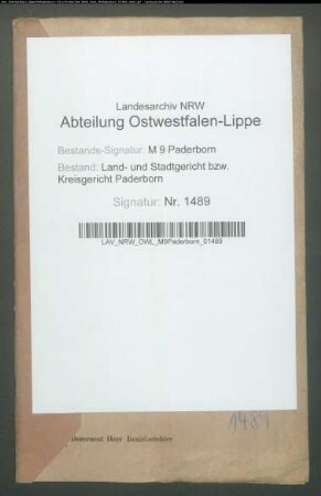 Erblasser: Berhorst, Franz: