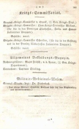 Kriegs-Commissariat.