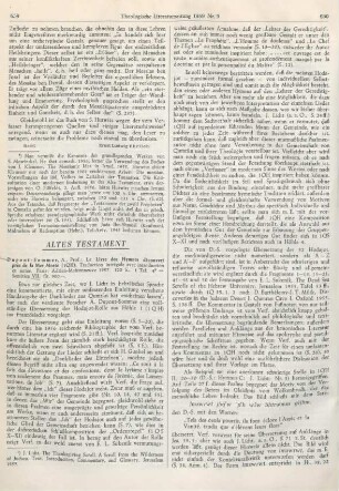 659-661 [Rezension] Dupont-Sommer, André, Le livre des hymnes découvert près de la mer morte (1QH)