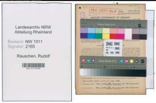 Entnazifizierung Rudolf Rauschen , geb. 07.06.1914 (Kaufmaennischer Angestellter)