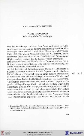 Pamir und Gilgit - Kulturhistorische Verbindungen