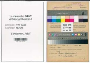 Entnazifizierung Adolf Schweinert , geb. 10.02.1914 (Steiger)
