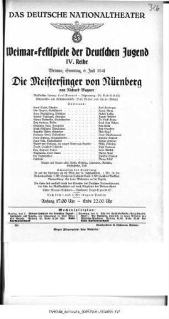 Die Meistersinger von Nürnberg