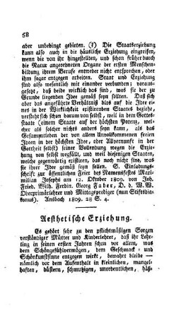 Aesthetische Erziehung