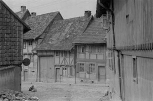 Fachwerkbauten in Hornburg bei Wolfenbüttel : Ansicht von Fachwerkhäusern