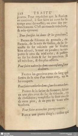Pour faire naître les dents aux enfans, sans douleurs