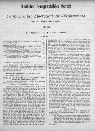 No. 33, 29. November 1900