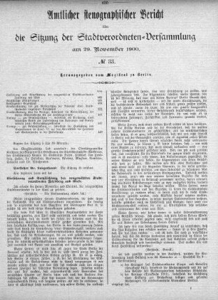 No. 33, 29. November 1900