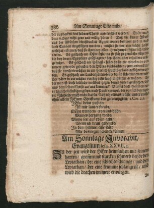 Am Sonntage Invocavit, Evangelium Iesa. XXVII, I