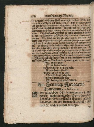 Am Sonntage Invocavit, Evangelium Iesa. XXVII, I