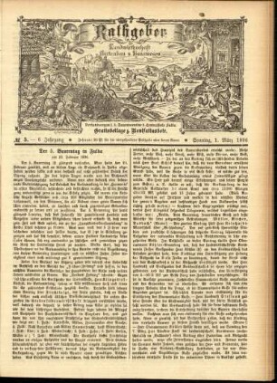 Ausgabe vom Sonntag, den 01. März 1896.