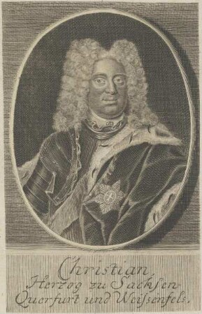 Bildnis des Christian, Herzog von Sachsen-Weißenfels