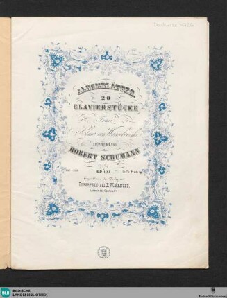 4: Albumblätter : 20 Clavierstücke; op. 124
