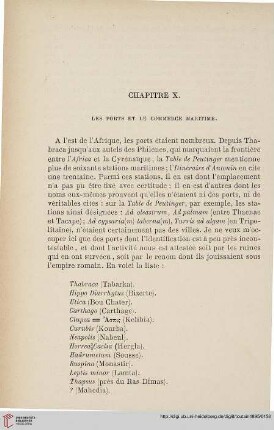 Chapitre X: Les ports et le commerce maritime