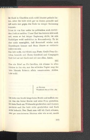 An Herder Wandsbeck, den 28. Februar 1784