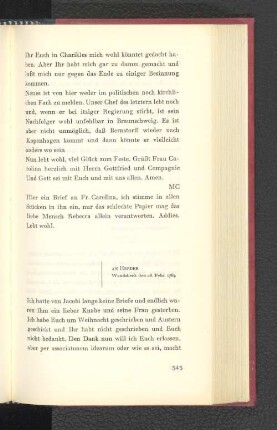 An Herder Wandsbeck, den 28. Februar 1784