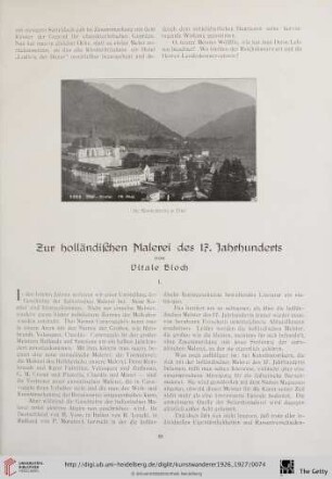 8/9: Zur holländischen Malerei des 17. Jahrhunderts
