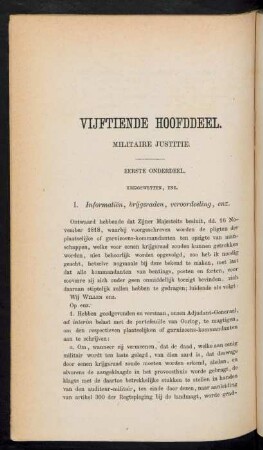 Vijftiende hoofddeel. Militaire justitie