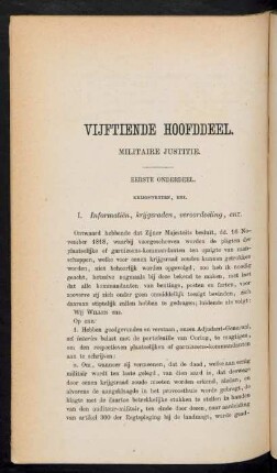 Vijftiende hoofddeel. Militaire justitie