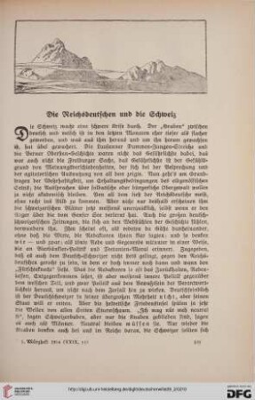 29: Die Reichsdeutschen und die Schweiz