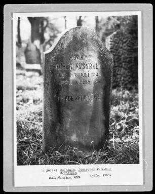 Grabstein von Ruben Nussbaum, gestorben 1897