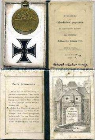 Deutschland, Leipzig, Medaille zur Gedenkfeier 50 Jahre Völkerschlacht