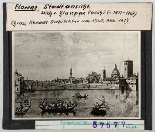 Florenz: Stadtansicht, Stich von Giuseppe Zocchi