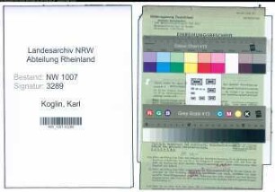 Entnazifizierung Karl Koglin , geb. 03.10.1900 (Verw.Angestellter)