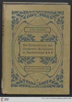 Die Entwicklung der modernen Buchkunst in Deutschland
