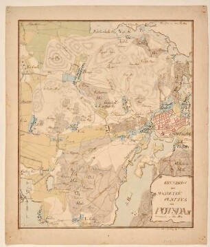 Grundriss des Manoevre Platzes bei Potsdam