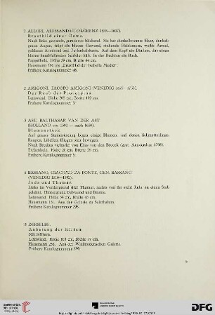 I. Alte Meister (Nr. 1-183)