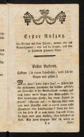 295-302, Erster Auftritt - Zweyter Auftritt