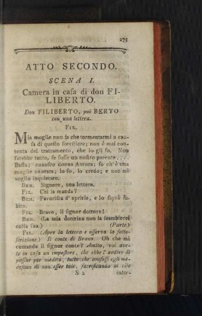 Atto Secondo.