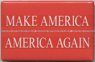 Button „Make America America again”