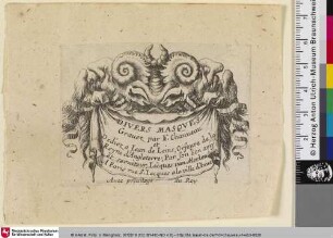 Divers Masques Gravez par F. Chauveau