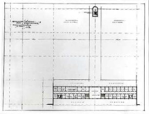 Gsaenger, Gustav; München - Riem; Flughafen - Verwaltungsgebäude (Grundriss 1. OG)