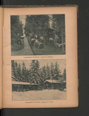 Volksheilstätte Albertsberg. Liegekur im Winter.