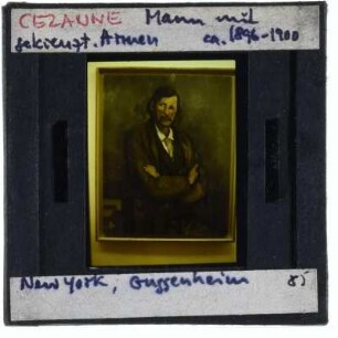 Cézanne, Mann mit verschränkten Armen