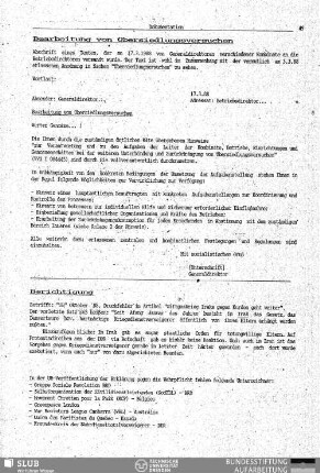 Bearbeitung von Übersiedlungsversuchen