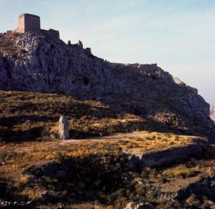 Akrokorinth. Westteil der Festung mit Frankenburg und Bergfried