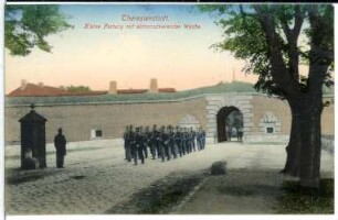Theresienstadt. Kleine Festung mit abmarschierender Wache