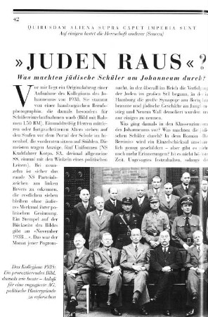 "Juden raus?"